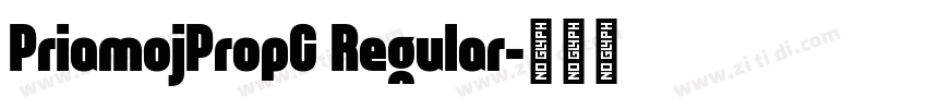 PriamojPropC Regular字体转换